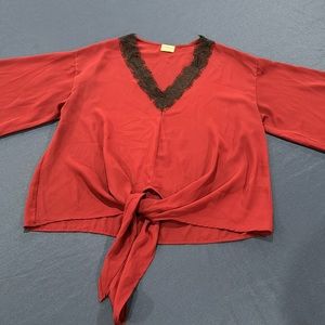 Maroon blouse